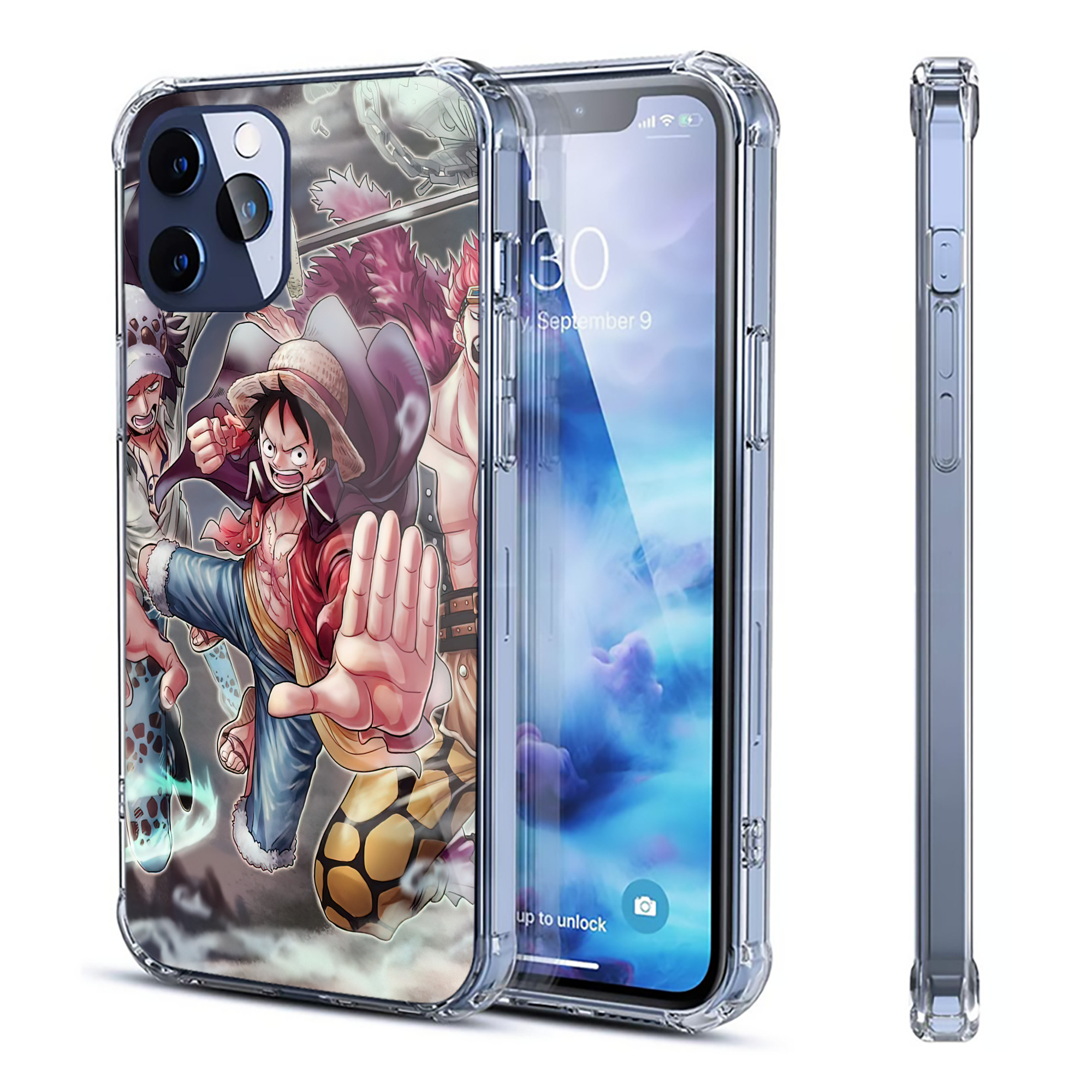 （画像用） ワンピース ONE PIECE 【iPhone 12シリーズ対応】透明スマホケース（クリアソフトケース）
